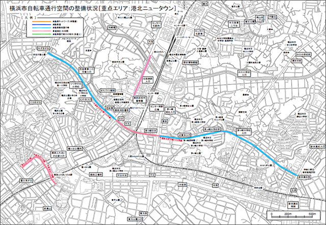 港北ニュータウン地図PDFへのリンク